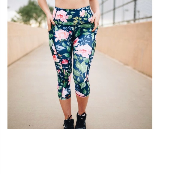 Senita Athletics High Waisted Capri - Bloom - Picture 7 of 8